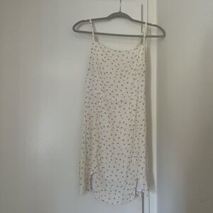 Floral Mini Dress in Cream